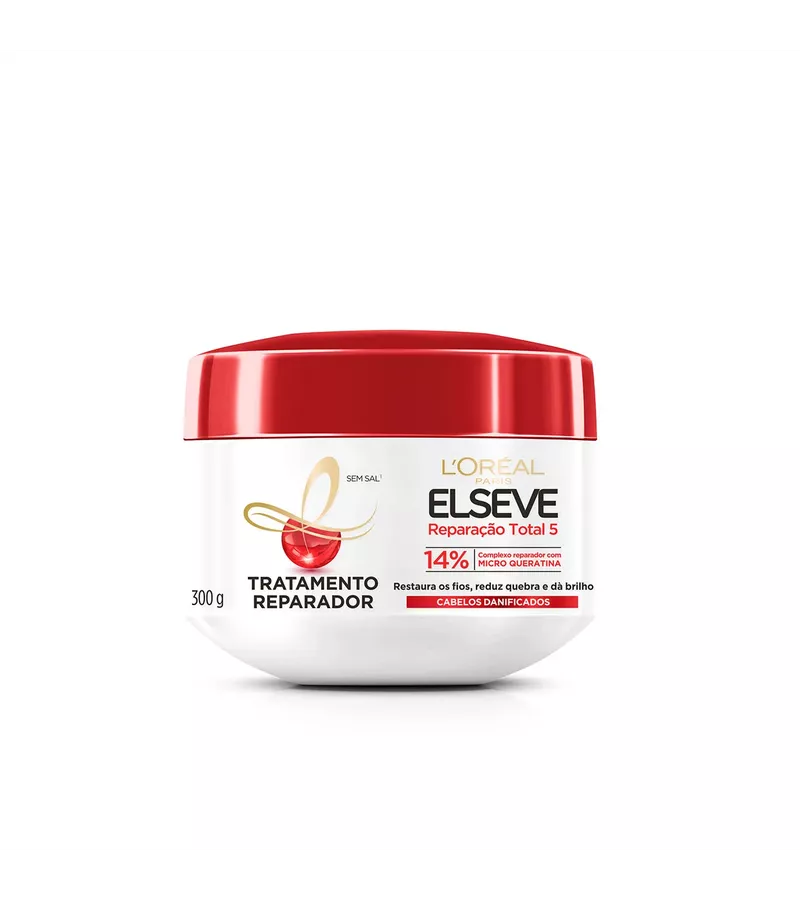 Creme de Tratamento Elseve Reparação Total 5+ 300m... - AIKO COSMÉTICOS