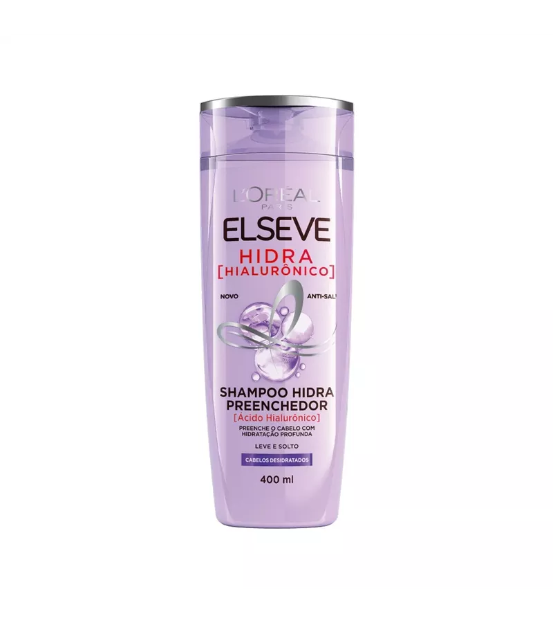Shampoo Preenchedor Elseve Hidra Hialurônico 400mL - AIKO COSMÉTICOS
