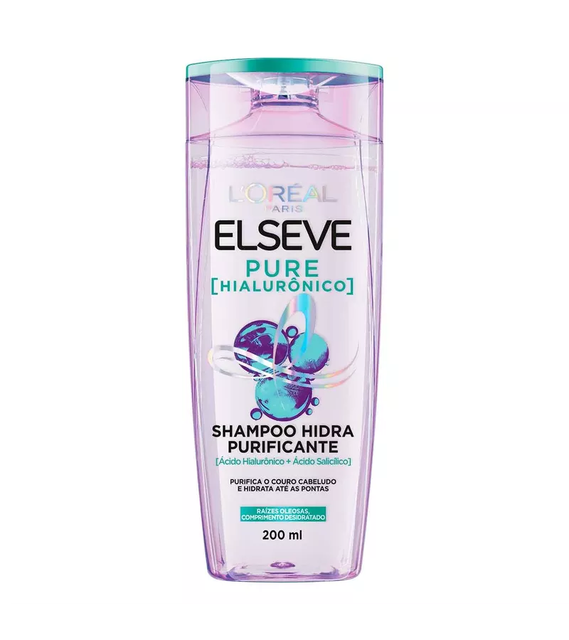 Shampoo L'Oréal Paris Elseve Pure Hialurônico 200m... - AIKO COSMÉTICOS
