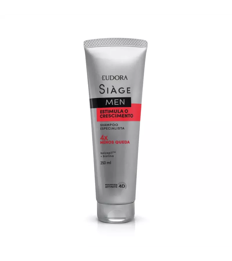 Siàge Men Shampoo Estimula o Crescimento 250ml - AIKO COSMÉTICOS