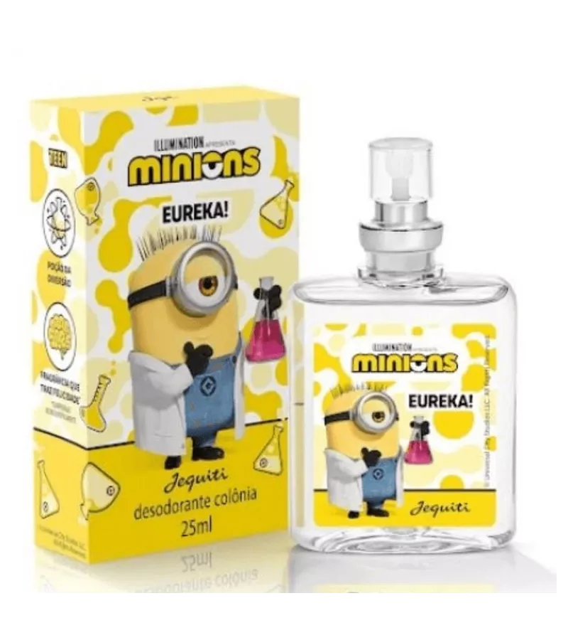 Jequiti Desodorante Colônia Minions Eureka! 25ml - AIKO COSMÉTICOS