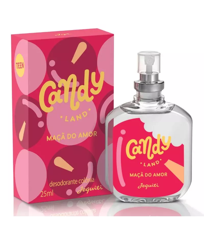 Jequiti Desodorante Colônia Candy Land Maçã do Amo... - AIKO COSMÉTICOS