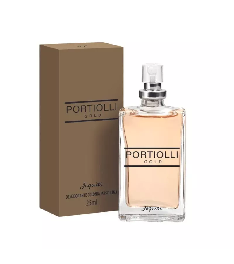 Jequiti Desodorante Colônia Portioli Gold 25ml - AIKO COSMÉTICOS