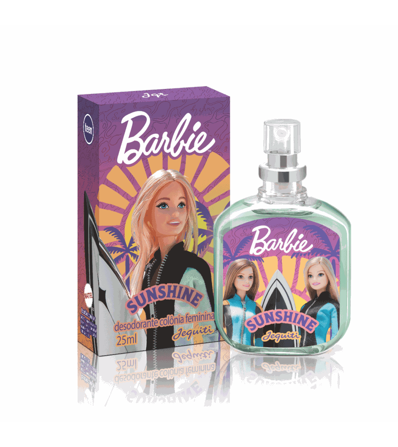 Jequiti Desodorante Colônia Barbie Sunshine 25ml - AIKO COSMÉTICOS
