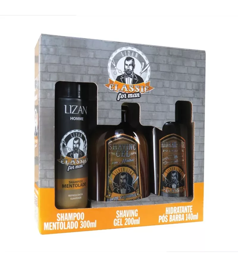 Lizan Classic Kit Barber Shop Completo para Cuidad... - AIKO COSMÉTICOS