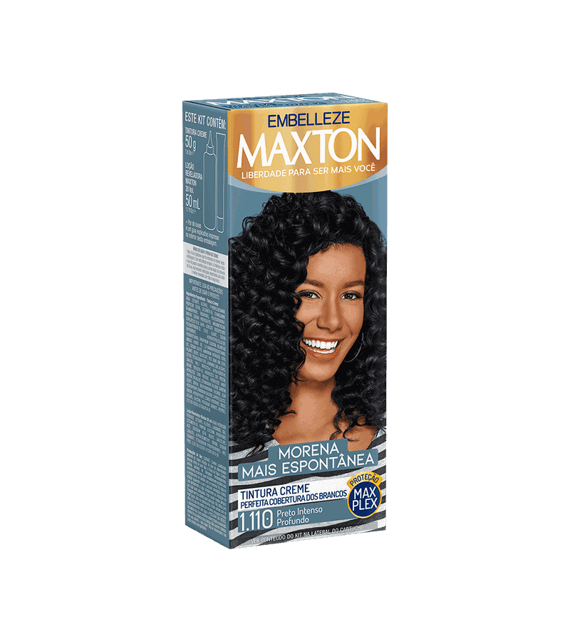 Maxton Tinta de Cabelo Embelleze 1.110 Preto Inte... - AIKO COSMÉTICOS