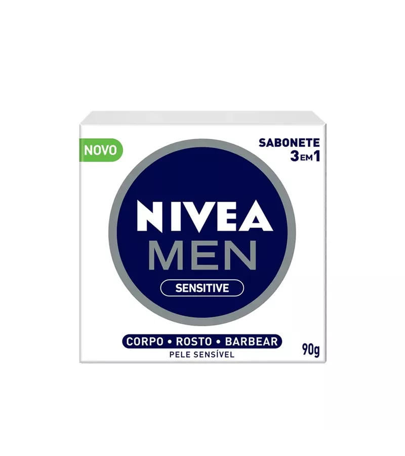 Nivea Men Sabonete 3 em 1 Sensitive 90g - AIKO COSMÉTICOS