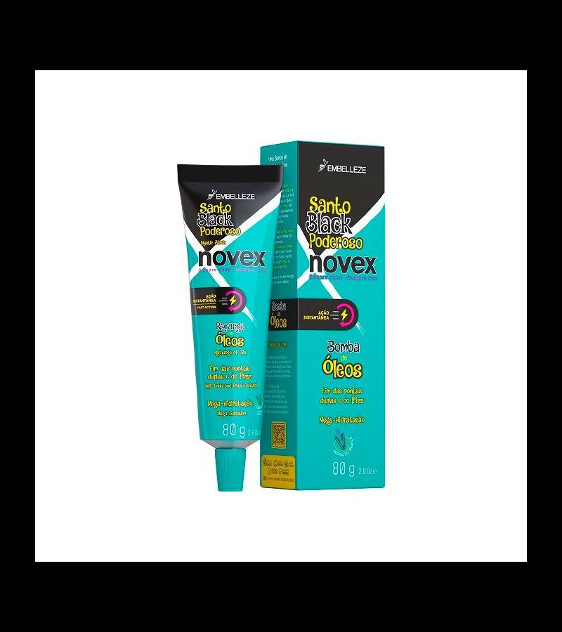 Novex Recarga Santo Black Poderoso 80g - AIKO COSMÉTICOS