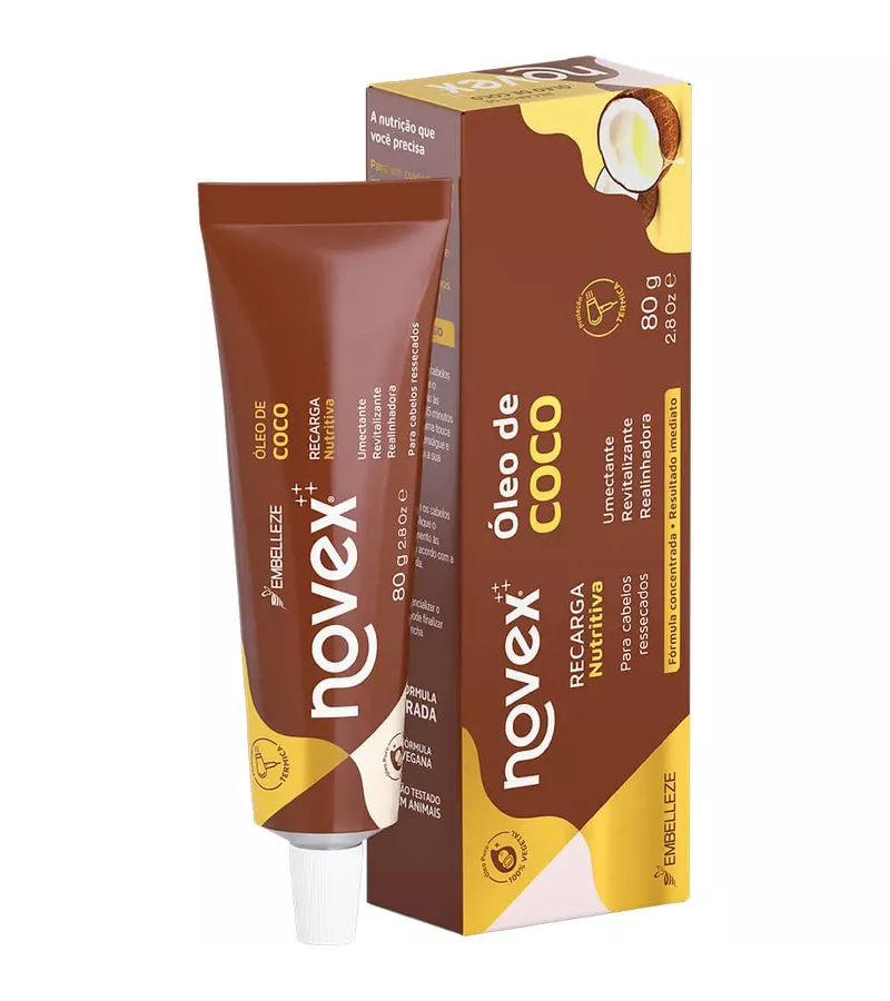 Novex Recarga Nutritiva Óleo de Coco 80G - AIKO COSMÉTICOS