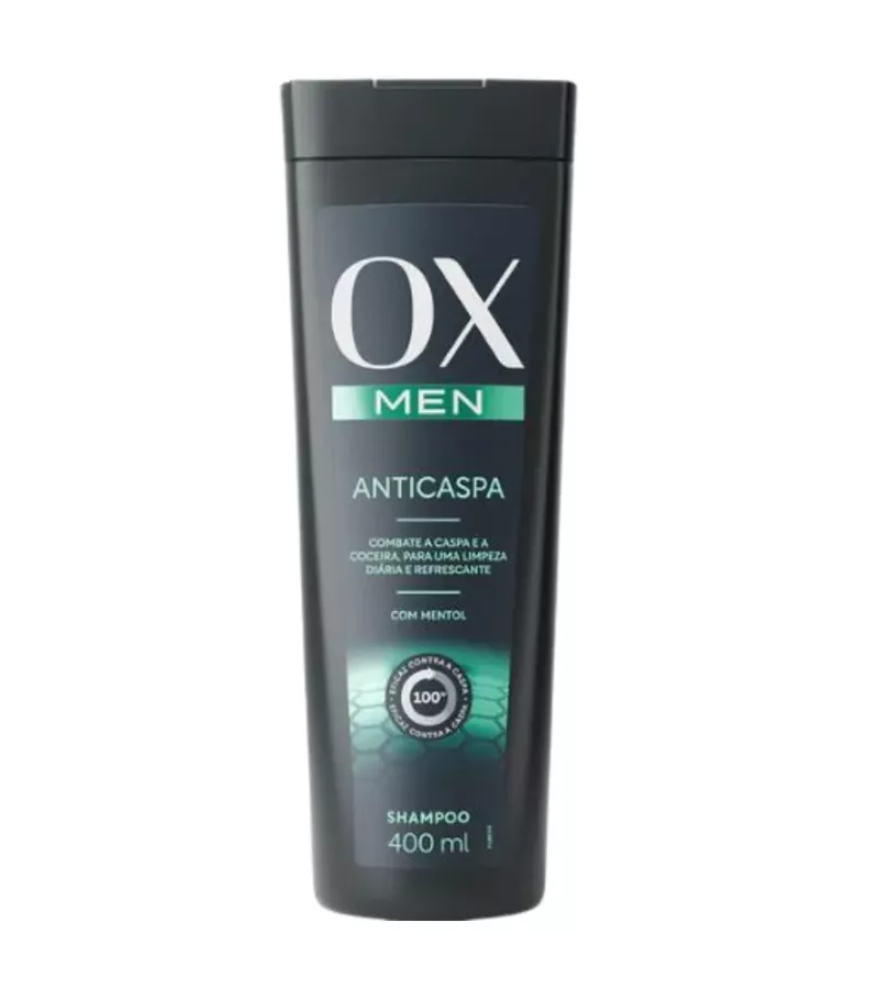 Ox Men Shampoo Anticaspa 400ml - AIKO COSMÉTICOS