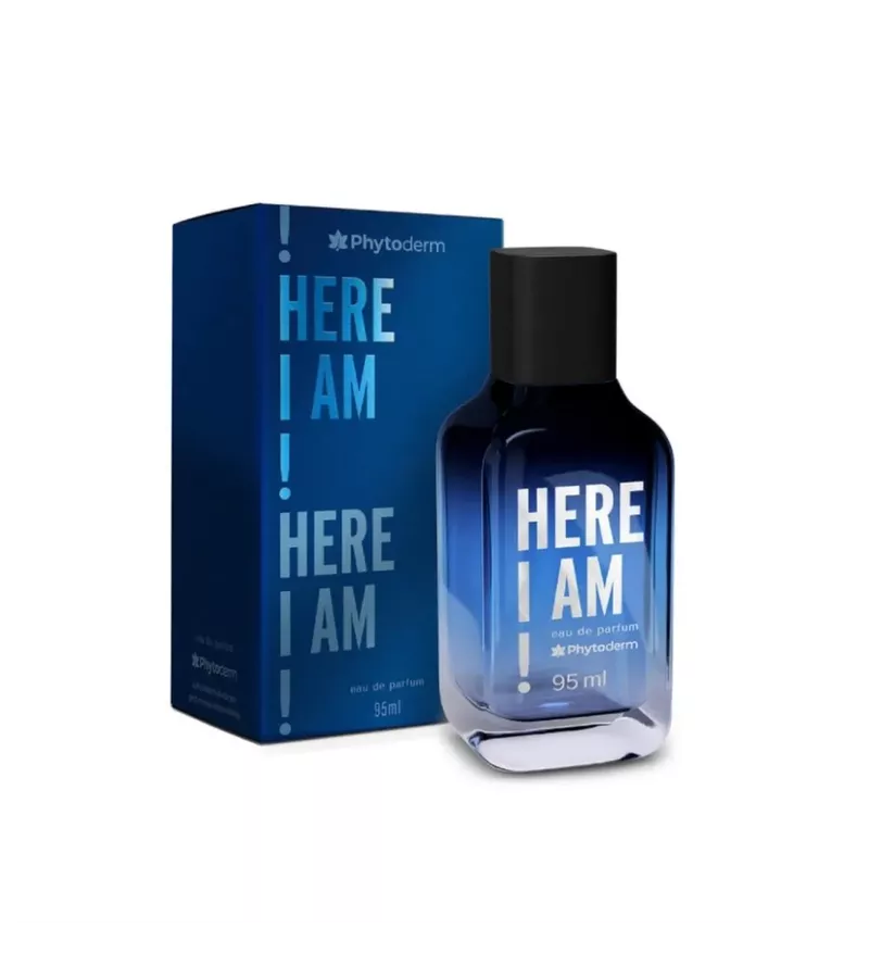 Phytoderm Perfume Masculino Here I Am Edp 95ml - AIKO COSMÉTICOS