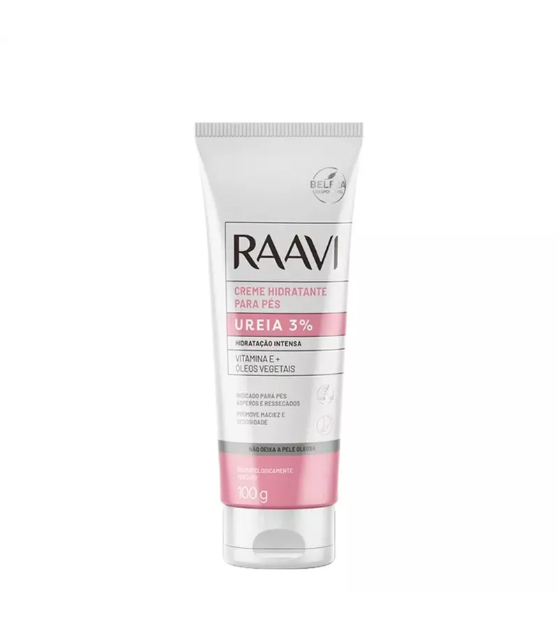 Raavi SpaCare Creme Hidratante p/ Pés 100g Uréia - AIKO COSMÉTICOS