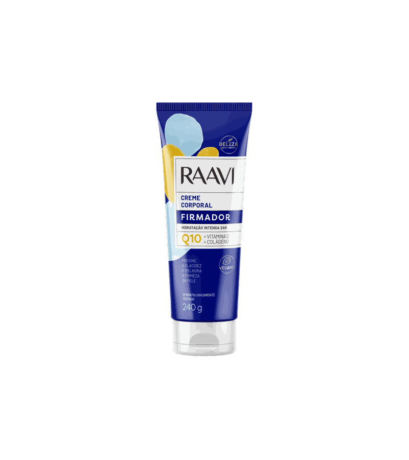 Raavi Creme Corporal Firmador Q10 240g - AIKO COSMÉTICOS
