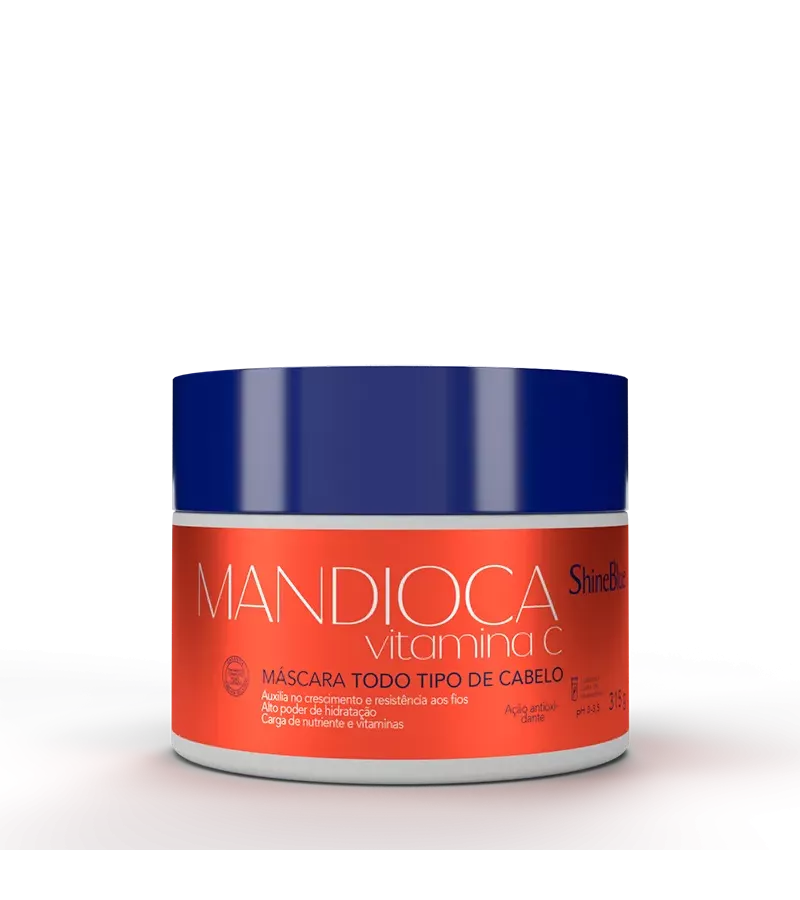 Shine Blue Máscara Mandioca Vitamina C 315g - AIKO COSMÉTICOS
