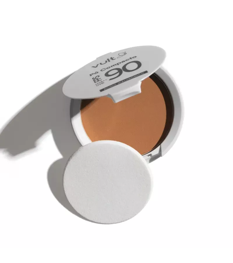 Vult Pó Compacto Facial Escuro Cor 5 FPS 90 6g - AIKO COSMÉTICOS