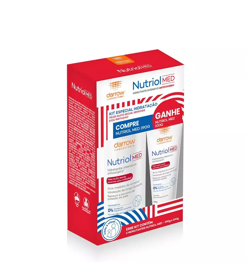 Darrow Nutriol Med Kit Loção Hidratante 390g + 100... - AIKO COSMÉTICOS