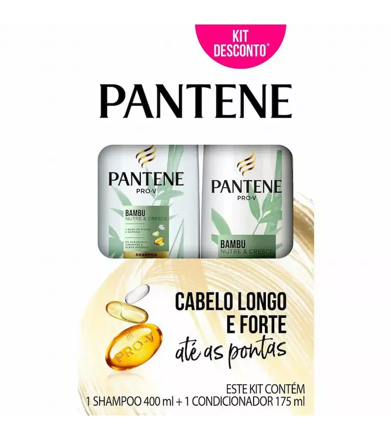 Pantene Kit Bambu Shampoo 400ml + Condicionadoor 1... - AIKO COSMÉTICOS