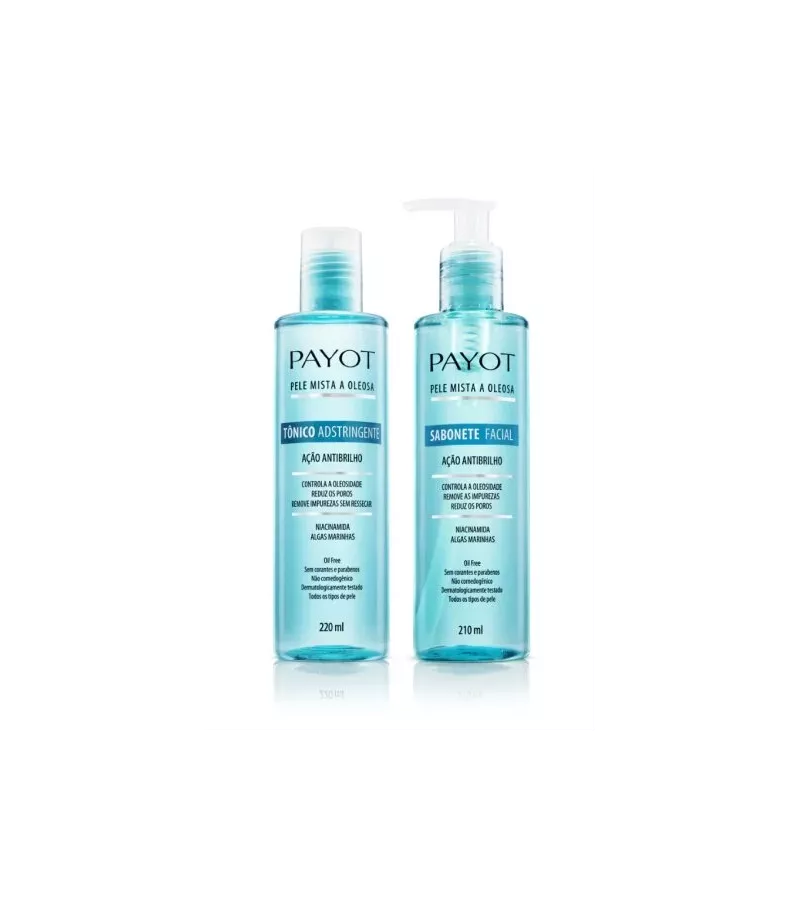 Payot Kit Ação Antibrilho Sabonete 210ml + Tônico ... - AIKO COSMÉTICOS