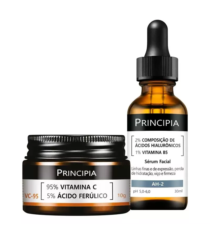 Principia Kit Vitamina C + Sérum Ácidos Hialurônic... - AIKO COSMÉTICOS