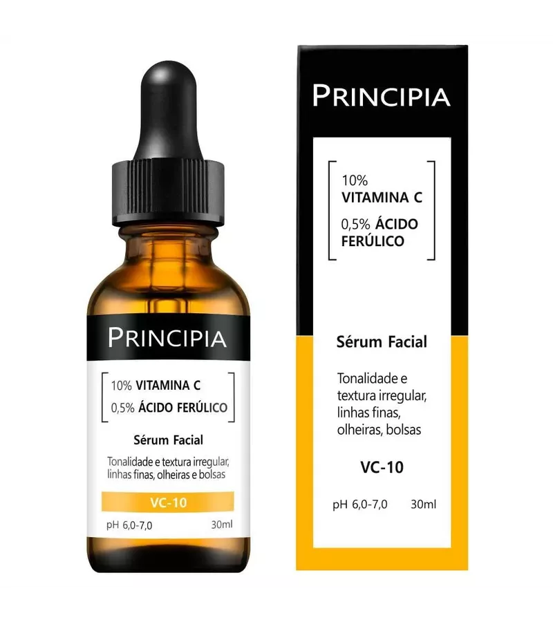 Principia Sérum Facial VITAMINA C-10 30ml - AIKO COSMÉTICOS