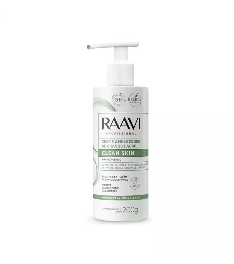 Raavi Creme Amolecedor de Cravos Facial Clean Skin... - AIKO COSMÉTICOS