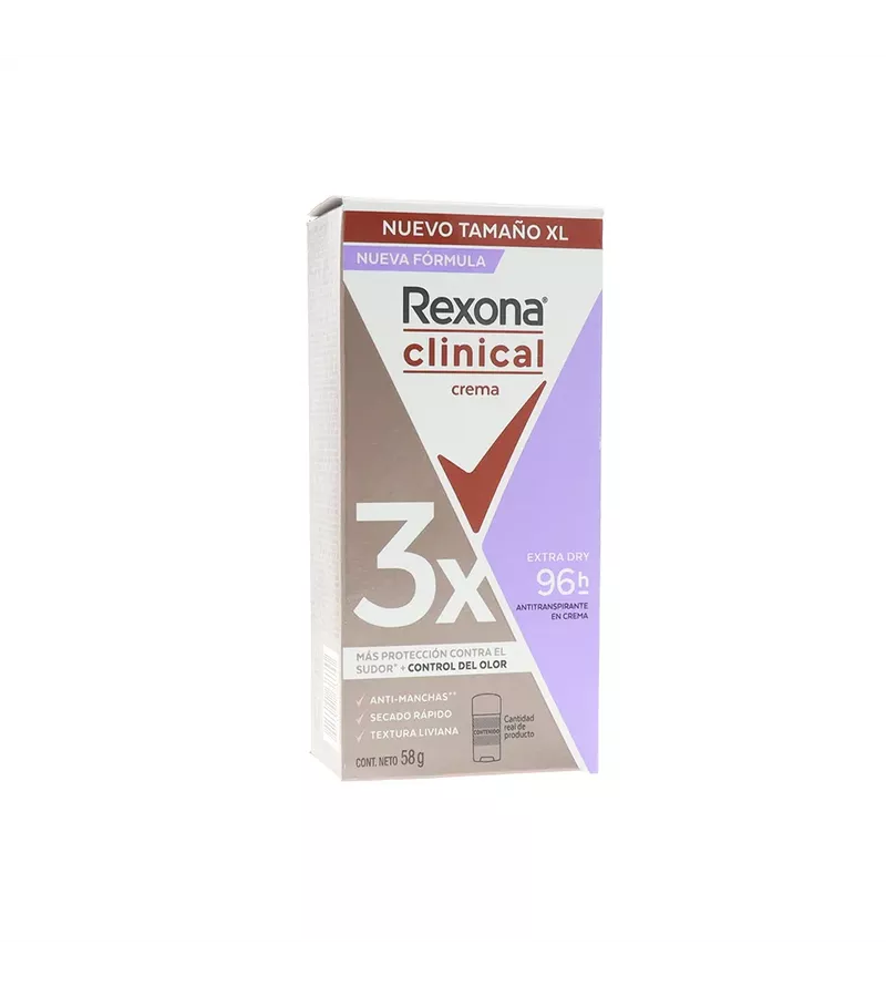 Desodorante Crema Rexona Clinical 3X Extra Dry 58 ... - AIKO COSMÉTICOS