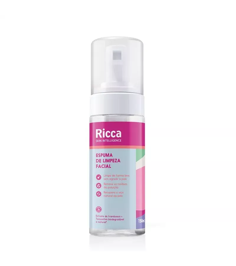 Ricca Espuma de Limpeza Facial 150ml - AIKO COSMÉTICOS