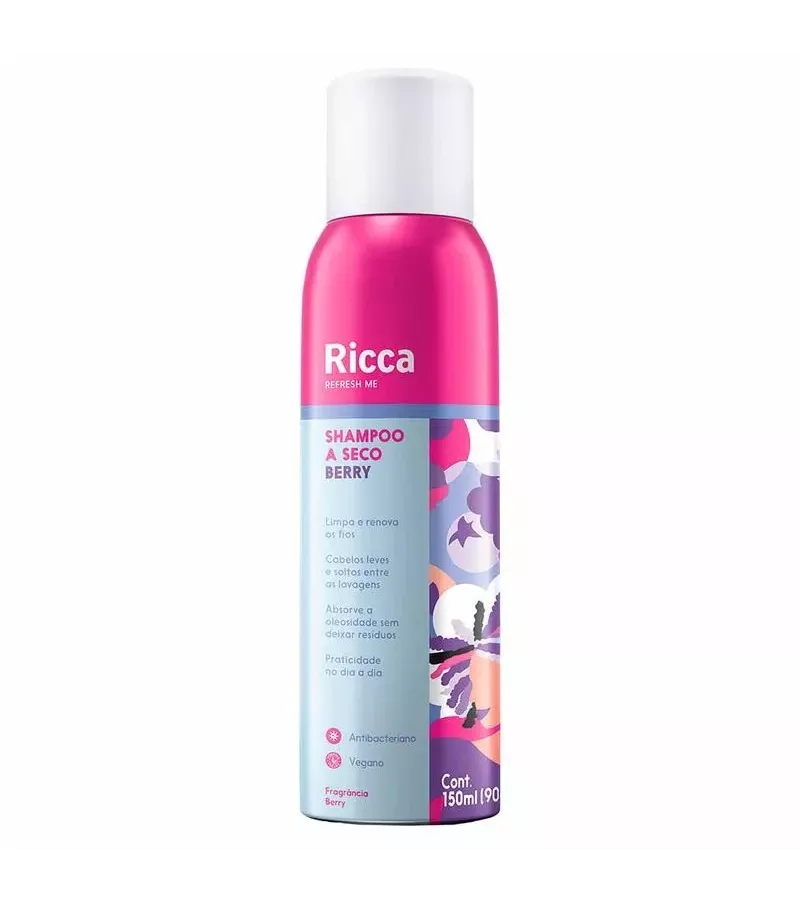 Ricca Shampoo a Seco Berry 150ml - AIKO COSMÉTICOS
