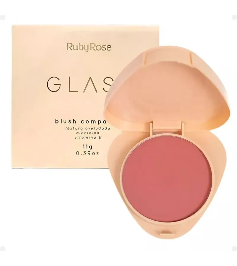 Ruby Rose Glass Blush Compacto Gb60 - AIKO COSMÉTICOS