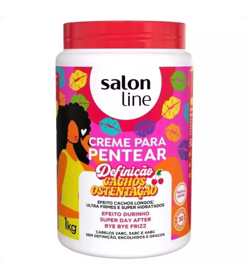 Salon Line Creme Para Pentear Definição Cachos Os... - AIKO COSMÉTICOS