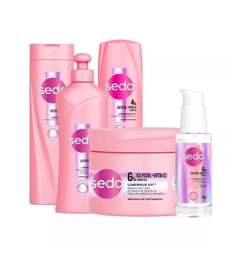 Seda Kit Glycol + Vita C Complex Luminous UV - AIKO COSMÉTICOS