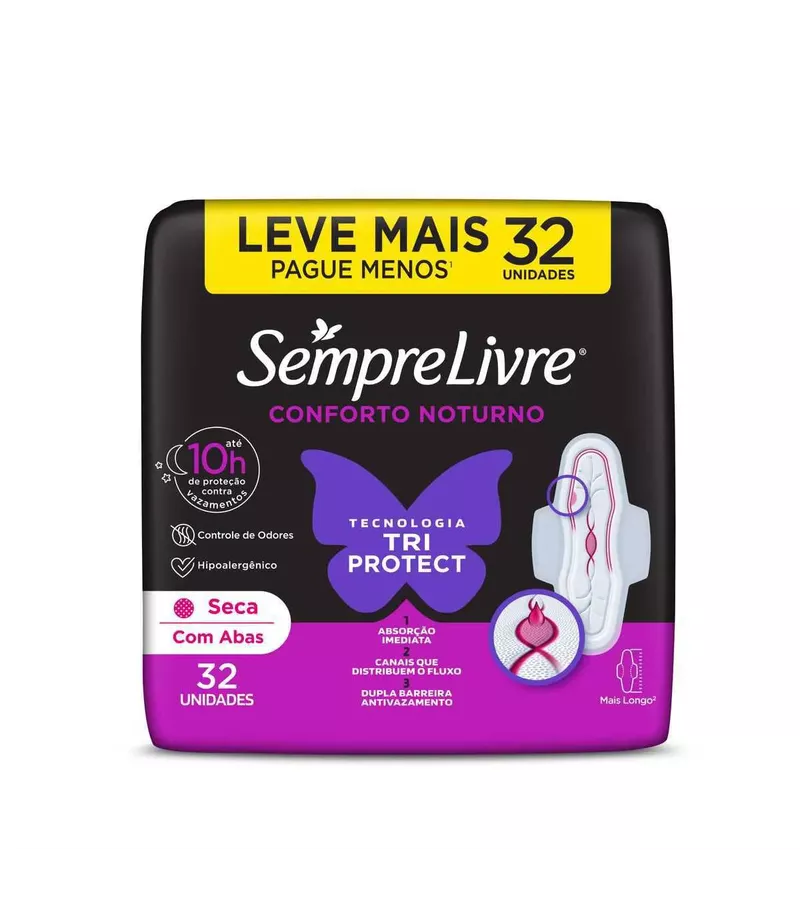Sempre Livre Absorvente Conforto Noturno Cobertur... - AIKO COSMÉTICOS