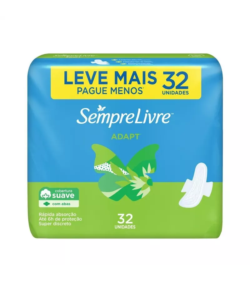 SEMPRE LIVRE ABSORVENTE ADAPT COBERTURA SUAVE 32 ... - AIKO COSMÉTICOS