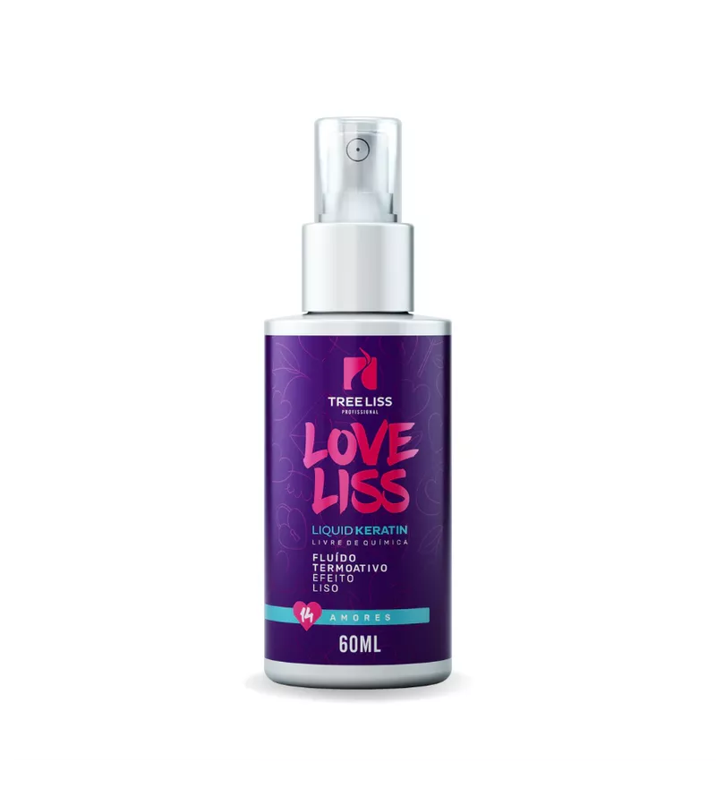 Treeliss Love Liss Liquid Keratin Fluído Térmico 6... - AIKO COSMÉTICOS