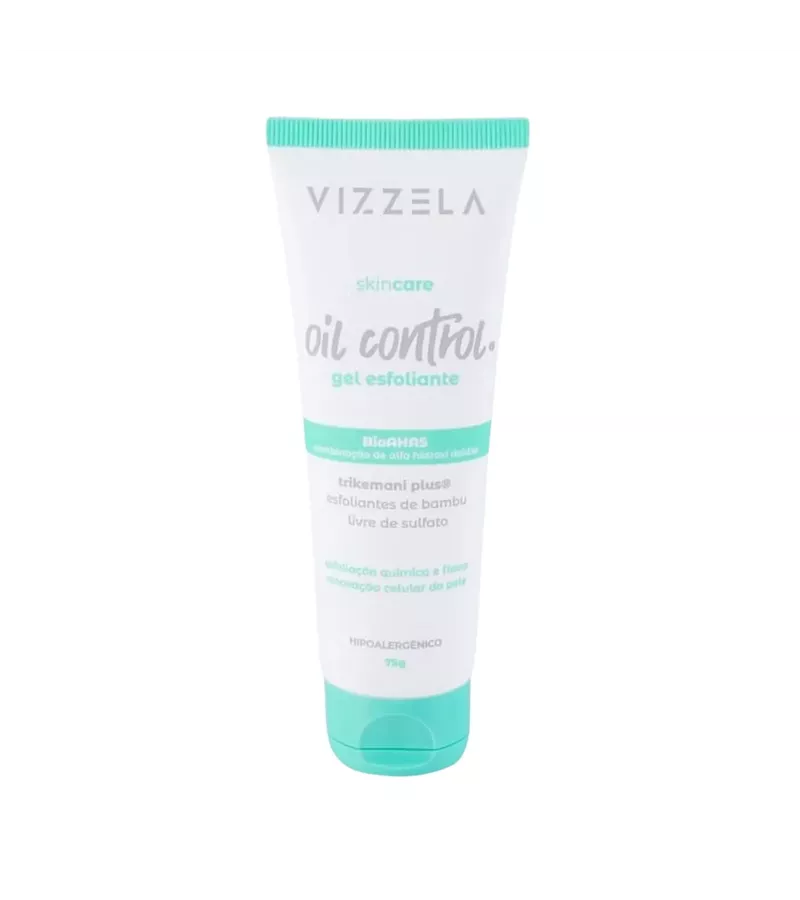 Vizzela Skincare Oil Control Gel Esfoliante 75g - AIKO COSMÉTICOS