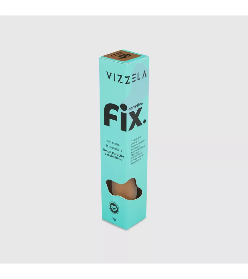 Vizzela Corretivo Fix Cor09 - AIKO COSMÉTICOS