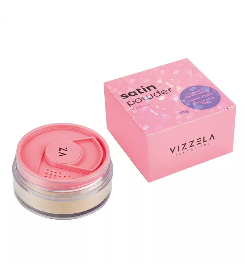 Vizzela satin Powder Acetinado 10g - AIKO COSMÉTICOS
