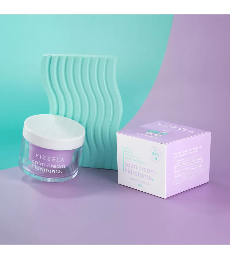 Vizzela Hidratante Facial Cream Calm Sense Skin - ... - AIKO COSMÉTICOS