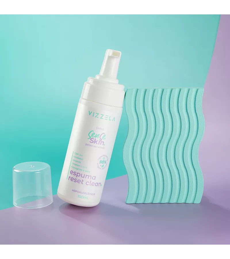 Vizzela Espuma De Limpeza Reset Clean Sense Skin –... - AIKO COSMÉTICOS