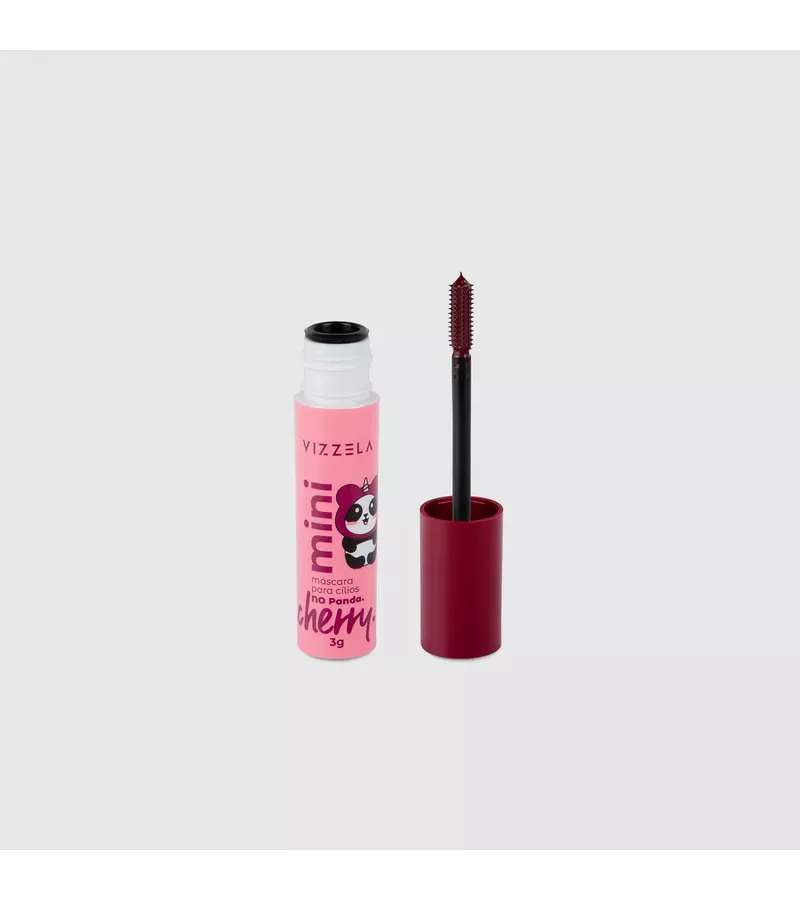Vizzela Mini Máscara Para Cílios No Panda Cherry -... - AIKO COSMÉTICOS