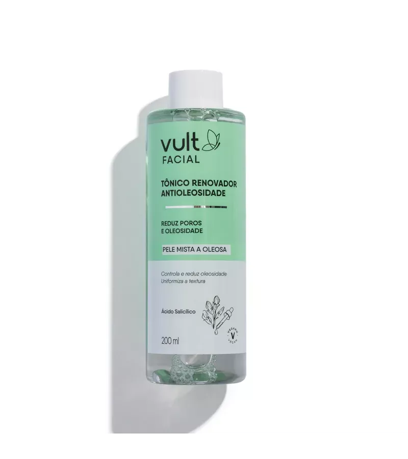Vult Facial Tônico Renovador Antioleosidade 200ml - AIKO COSMÉTICOS