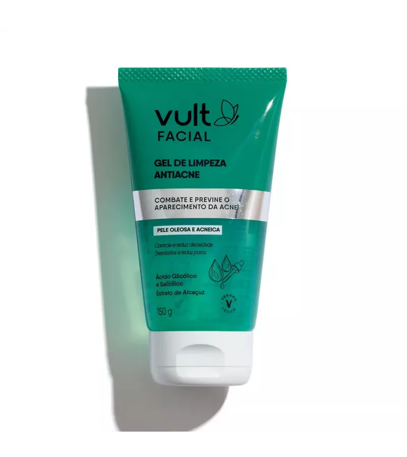 Vult Facial Gel de Limpeza Antiacne 150g - AIKO COSMÉTICOS