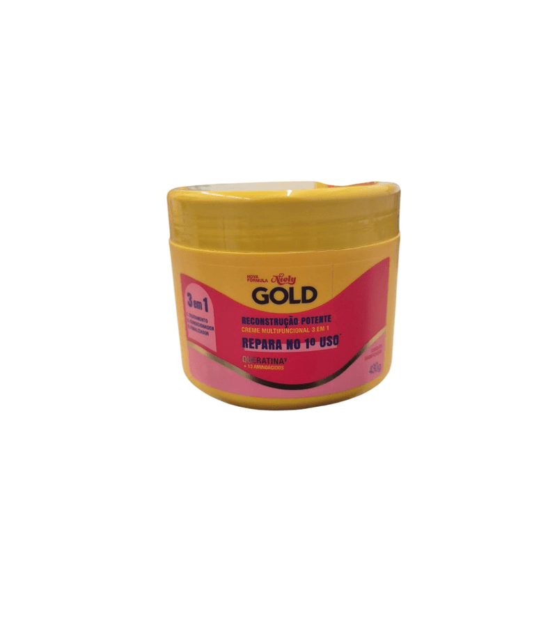 Niely Gold 3 em 1 Reconstrução Potente Queratina V... - AIKO COSMÉTICOS