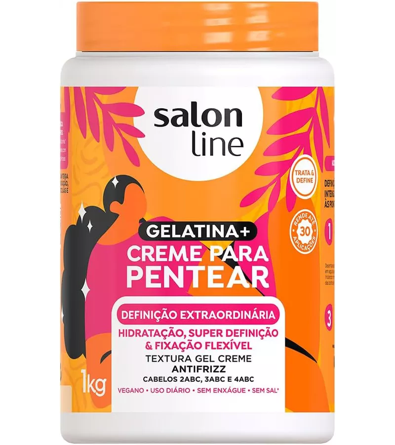 Salon Line Creme para Pentear Definição Extraordin... - AIKO COSMÉTICOS