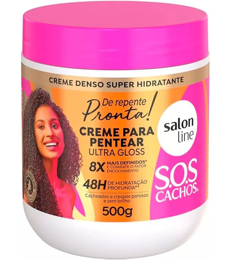 Salon Line Creme para Pentear S.O.S CACHOS De Repe... - AIKO COSMÉTICOS