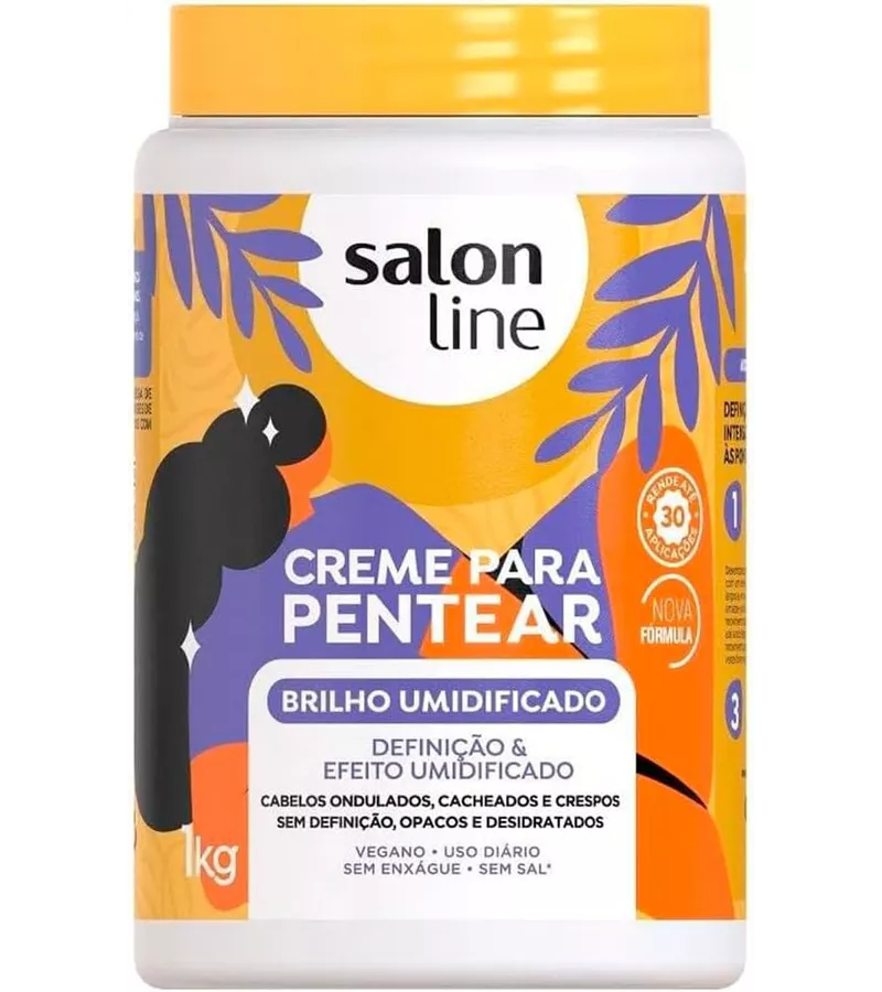 Salon Line Creme para pentear Brilho Umidificado 1... - AIKO COSMÉTICOS
