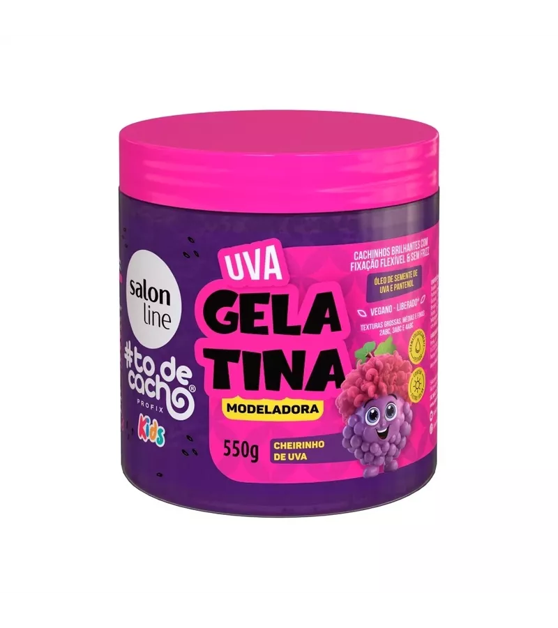 Gelatina Modeladora #Todecacho Kids Cheirinho Uva ... - AIKO COSMÉTICOS