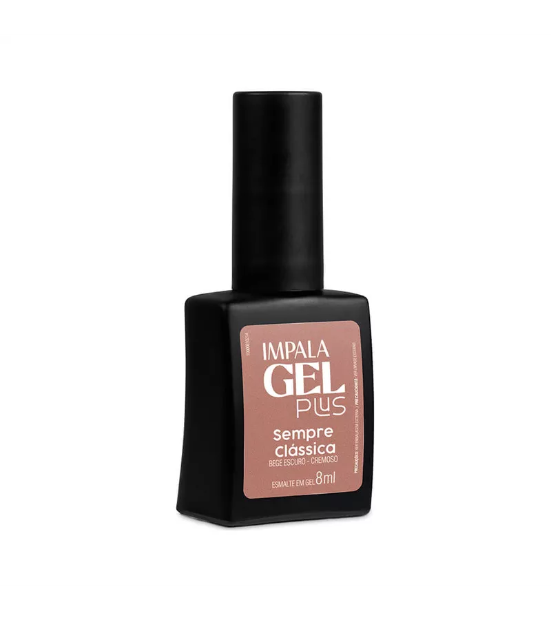 Impala Esmalte Gel Plus Sempre Clássica - Bege Esc... - AIKO COSMÉTICOS
