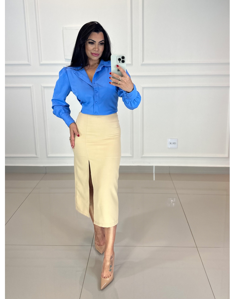 Saia Midi Michele Nude