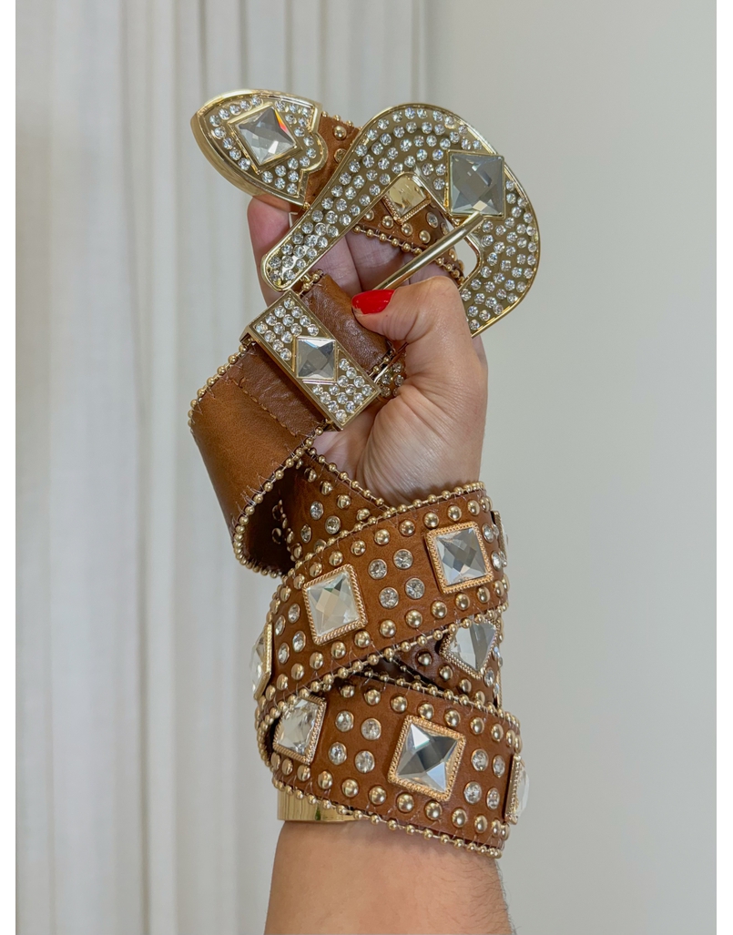 Cinto Fivela Caramelo 